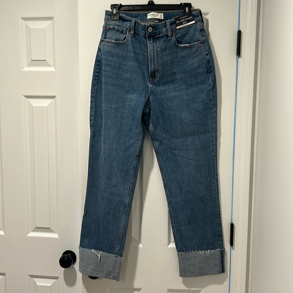Abercrombie & Fitch jeans 
ultra high rise the ankle straight